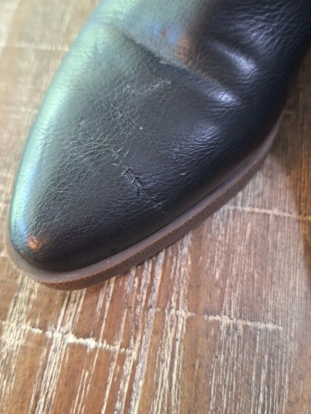 FRYE & Co Womens 8.5 B Black Zip Up Bootie‎ Black.